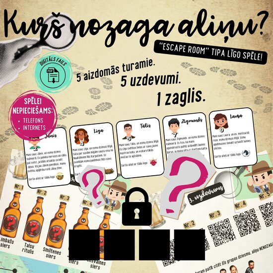 Līgo spēle "Kurš nozaga aliņu?", digitāls PDF fails
